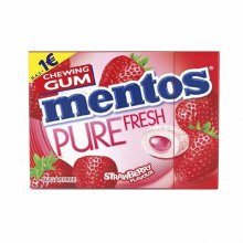 Mentos Pure Fresh τσίχλες Strawberry flavour με γεύση φράουλα χωρίς ζάχαρη 30gr