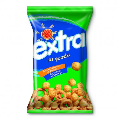 Extra snacks γαριδάκια με φυστίκι 125gr