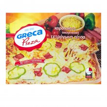 Greca pizza Πίτσα χειροποίητη οικογενειακή Τετράγωνη 38x28cm, 1150gr