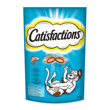 Catisfactions snack λιχουδιά γάτας salmon με σολομό 60gr