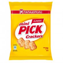 Παπαδοπούλου mini pick crackers κλασικά με αλάτι 250gr
