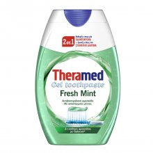 Οδοντόκρεμα και στοματικό διάλυμα Theramed Gel Fresh Mint με μέντα 2 in 1 75ml