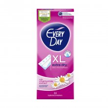 Σερβιετάκια Everyday extra dry Extra Long XL με εκχύλισμα χαμομηλιού 24 τεμαχίων