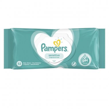 Pampers sensitive μωρομάντηλα 52 τεμαχίων