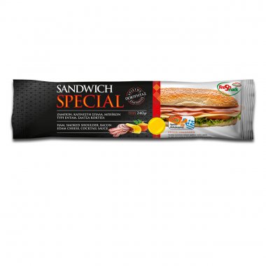 Fresh Snack κρύο sandwich Special με ζαμπόν, καπνιστή σπάλα, bacon, edam και coctail sauce 240gr