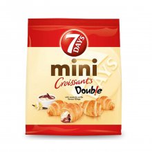 7Days mini κρουασάν Double με γέμιση κακάο και βανίλια 107gr
