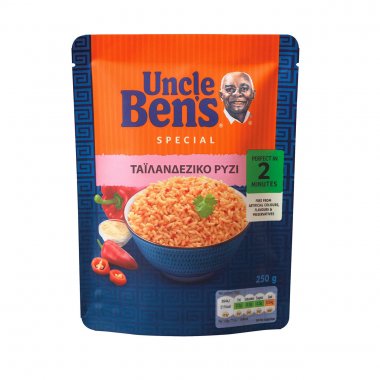 Ρύζι Uncle Ben's Ταϊλανδέζικο express για φούρνο μικροκυμάτων 250gr