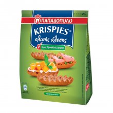 Παπαδοπούλου Krispies παξιμάδια ολικής άλεσης χωρίς ζάχαρη 200gr