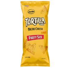 Jumbo Tortilla chips nacho cheese χωρίς γλουτένη σε επαγγελματική συσκευασία