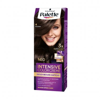 Schwarzkopf Palette βαφή μαλλιών intensive color creme 4 καστανό