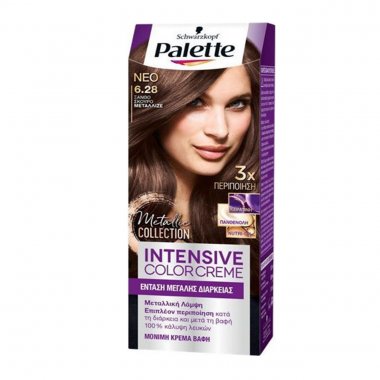 Schwarzkopf Palette βαφή μαλλιών intensive color creme 6.28 ξανθό σκούρο μεταλλιζέ