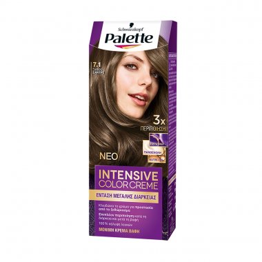 Schwarzkopf Palette βαφή μαλλιών intensive color creme 7.1 ξανθό σαντρέ