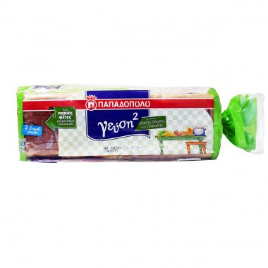Παπαδοπούλου Γεύση2 ψωμί για τοστ ολικής 700gr