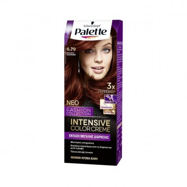 Schwarzkopf Palette βαφή μαλλιών intensive color creme 6.79 ακαζού χάλκινο