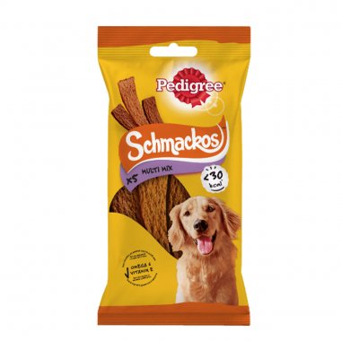 Pedigree Schmackos λιχουδιά για σκύλους X5 multipack 36gr