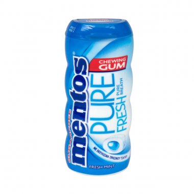 Mentos Pure Fresh τσίχλες Fresh Mint με γεύση μέντα χωρίς ζάχαρη Pocket Bottle 28gr