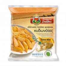 Μπαρμπαστάθης κατεψυγμένες ελληνικές πατάτες φούρνου κυδωνάτες 1000gr