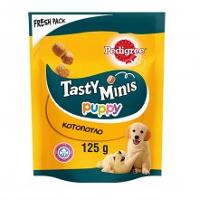 Pedigree Tasty Minis junior συμπληρωματική τροφή για κουτάβια με κοτόπουλο 125kg