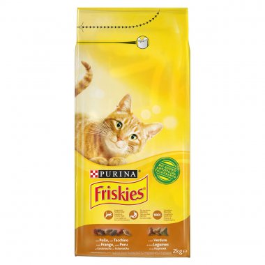 Friskies κροκέτες για γάτα με κοτόπουλο, γαλοπούλα και λαχανικά 2Kg