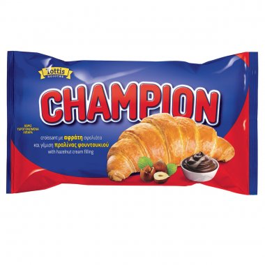 Champion κρουασάν με γέμιση πραλίνας φουντουκιού 70gr