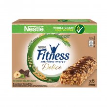 Nestle Fitness μπάρες δημητριακών Delice Choco hazelnut σοκολάτα φουντούκι 6x23,5gr