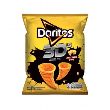 Doritos Bugles 3d's snacks με γεύση τυρί