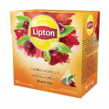 Lipton τσάι μαύρο Black tea Cherry Morello 20 φακελάκια πυραμίδες