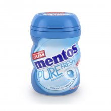 Mentos Pure Fresh τσίχλες Fresh Mint με γεύση μέντα χωρίς ζάχαρη mini Bottle 18gr