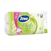 Zewa Deluxe χαρτί υγείας χαμομήλι 3φυλλο 8 ρολλά