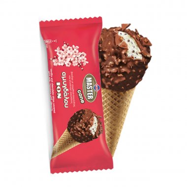 Κρι κρι παγωτό Master ΙΟΝ αμυγδάλου Cone Stracciatella πύραυλος