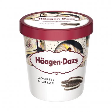 Haagen Dazs παγωτό Cookies and Cream βανίλια με μπισκότο