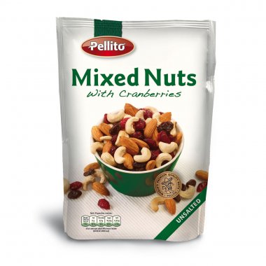 Pelitto Mixed nuts with Cranberries ανάμικτοι καρποί και Cranberries 150gr