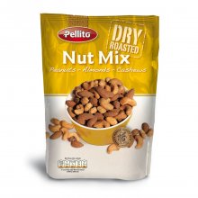 Pelitto Nut Mix Peanuts, Almonds, Cashews Dry roasted καρποί ψημένοι χωρίς λάδι 140gr