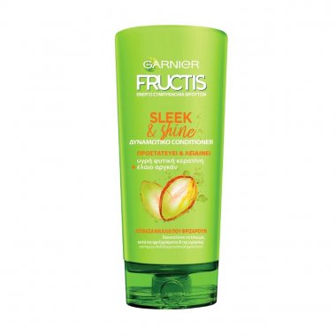 Garnier Fructis μαλακτική κρέμα μαλλιών Sleek & Shine για εύκολο ξεμπέρδεμα