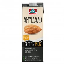 Δέλτα φυτικό ρόφημα Αμυγδάλου Protein Plus χωρίς γλουτένη, χωρίς λακτόζη 1lt.