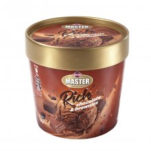 Κρι κρι παγωτό Master Rich Chocolate &amp; Brownies μπισκότο κύπελλο μεγάλο
