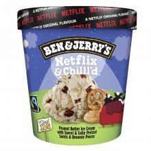 Ben and Jerry&#039;s παγωτό Netflix and Chilll&#039;d κύπελλο μεγάλο