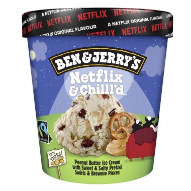 Ben and Jerry's παγωτό Netflix and Chilll'd κύπελλο μεγάλο