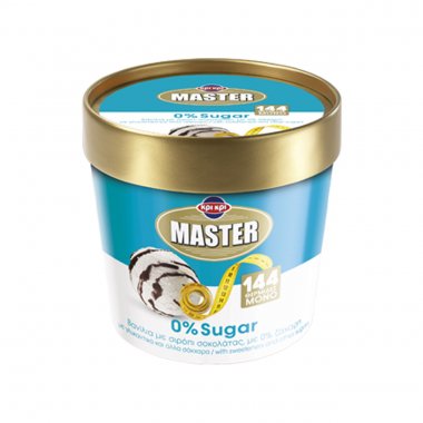 Κρι κρι παγωτό Master βανίλια 0% sugar, χωρίς ζάχαρη κύπελλο μικρό 105gr