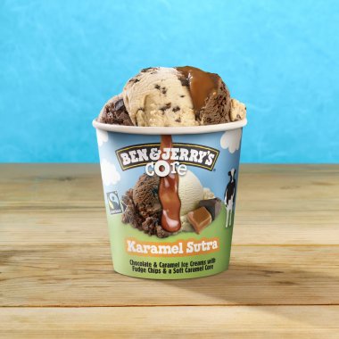 Ben and Jerry's παγωτό Caramel Sutra Core κύπελλο μεγάλο