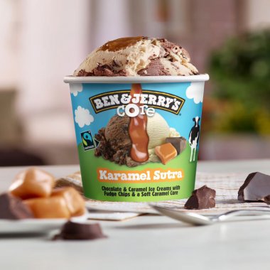 Ben and Jerry's παγωτό Caramel Sutra Core κύπελλο μεγάλο