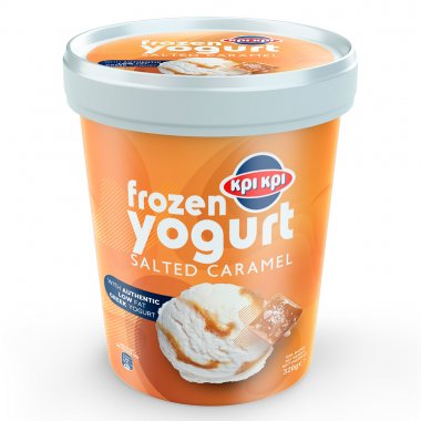 Κρι κρι παγωτό Frozen Yogurt Salted Caramel με γιαούρτι και αλατισμένη καραμέλα 320gr