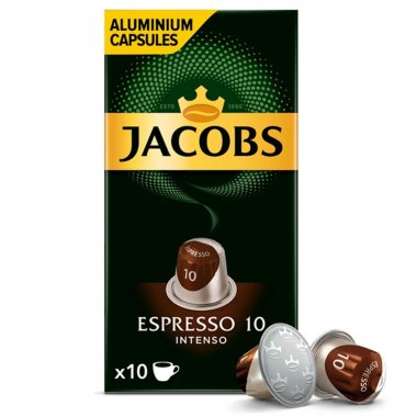 Jacobs καφές Espresso Intenso κάψουλες για μηχανή Nespresso 10 τεμαχίων
