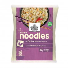 Oriental Express Noodles με γεύση Κοτόπουλο &amp; Νιφάδες τσίλι Vegan και χωρίς λακτόζη