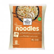 Oriental Express Noodles με γεύση Μανιτάρι &amp; Νιφάδες Μανιταριού Vegan και χωρίς λακτόζη