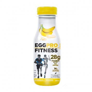 EggPro Fitness παστεριωμένο ρόφημα με ασπράδι αυγού & εκχύλισμα μπανάνας