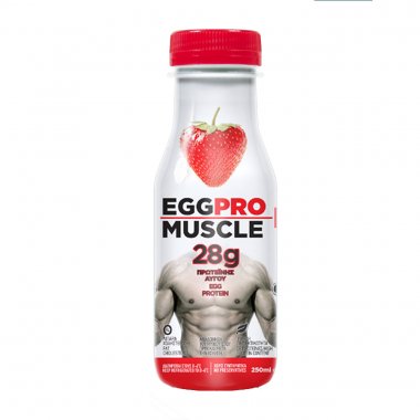 EggPro Fitness παστεριωμένο ρόφημα με ασπράδι αυγού & εκχύλισμα φράουλας