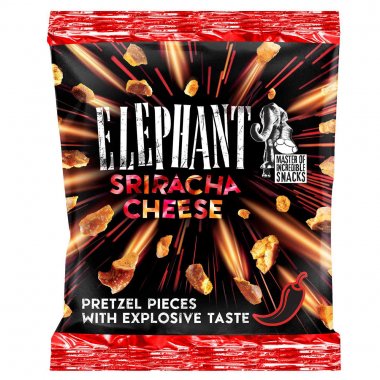 Elephant pretzel gourmet Sriracha cheese πρέτζελ με γεύση τυριού Sriracha 125gr
