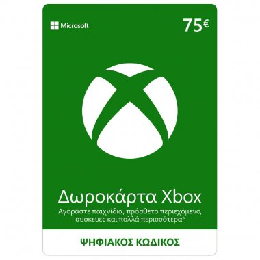 Microsoft Xbox Prepaid Gift Game card 75,00€