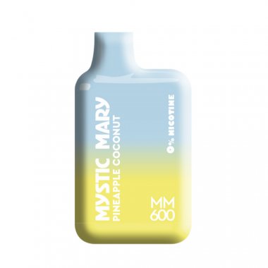 Mystic Mary ηλεκτρονικό τσιγάρο με γεύση Pineapple Coconut χωρίς Νικοτίνη 600 puffs